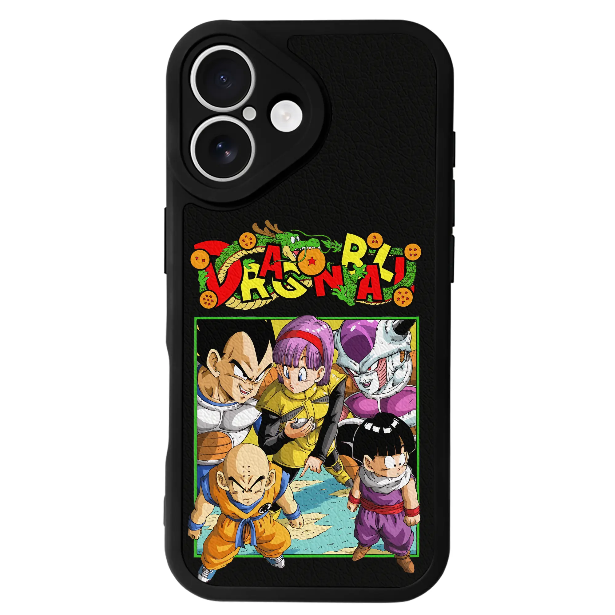 ドラゴンボール グッズクリリン - IPhone 16シリーズ対応 ・ シリコンスマホケース ・ レザー調 ・ 高精度フィット ・ 耐衝撃 ・ ワイヤレス充電対応 ・ 精密カット